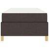 vidaXL Estructura de cama con colchón Marrón Oscuro 90 x 200 cm tela