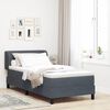 vidaXL Cama tipo Box Spring Gris oscuro 100 x 200 cm Terciopelo