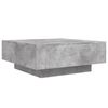 vidaXL Mesa de centro madera de ingenier&iacute;a gris hormig&oacute;n 80x80x31 cm