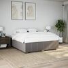 vidaXL Cama sin colch&oacute;n tela gris taupe 180x200 cm