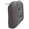 vidaXL Cabecero de cama acolchado Hvar cuero sintético gris 80 cm