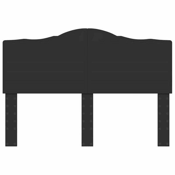 vidaXL Cabecero con cabecera Roble Negro 150 cm Madera contrachapada