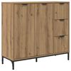 vidaXL Aparador Roble artisan 89,5 x 33 x 82 cm Madera de ingenier&iacute;a