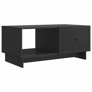 vidaXL Mesa de Caf&eacute; Negro 90 x 50 x 40 cm Madera de Ingenier&iacute;a