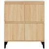vidaXL Aparadores 3 uds madera contrachapada roble Sonoma 60x35x70 cm