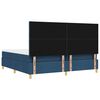 vidaXL Cama tipo Box Spring con colch&oacute;n Azul 200 x 200 cm tela