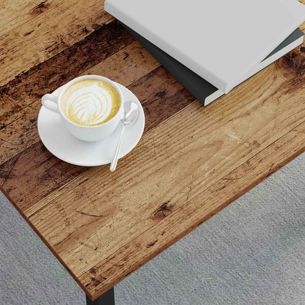 vidaXL Mesa de Caf&eacute; Madera vieja 60 x 30 x 36 cm Madera de ingenier&iacute;a