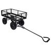 vidaXL Carrito de mano de jard&iacute;n negro 250 kg