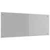 vidaXL Salpicadero de cocina Gris Claro 100 x 40 cm vidrio templado