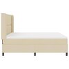 vidaXL Cama tipo Box Spring con colch&oacute;n Crema 180 x 200 cm tela