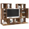 vidaXL Conjunto de mueble de TV 6 pcs Madera envejecida