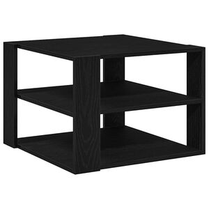 vidaXL Mesa de Caf&eacute; Roble Negro 58 x 58 x 40 cm Madera de ingenier&iacute;a