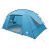 vidaXL Tienda Caba&ntilde;a 6 persona Azul Poli&eacute;ster