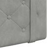 vidaXL Cabecera Colgante Gris Claro 100 x 55 x 5 cm Terciopelo