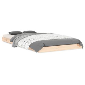 vidaXL Estructura de cama madera maciza de pino 90x190 cm
