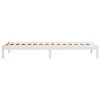 vidaXL Cama extralarga sin colch&oacute;n madera maciza pino blanca 100x210cm