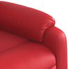vidaXL Sill&oacute;n reclinable de cuero sint&eacute;tico rojo