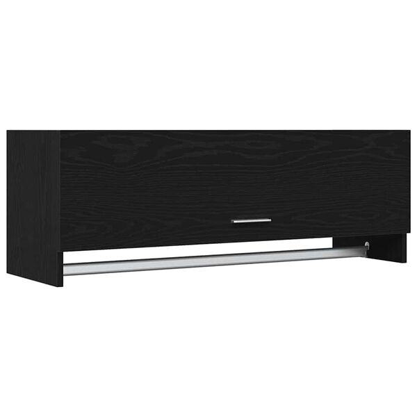 vidaXL Armario Roble Negro 100 x 32,5 x 35 cm Madera contrachapada