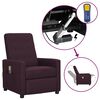 vidaXL Sill&oacute;n de masaje elevable tela morado