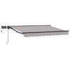 vidaXL Armaz&oacute;n de toldo manual con LEDs Gris Claro 3 x 2,5 m