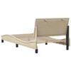 vidaXL Estructura de cama sin colch&oacute;n Hanko tela crema 100x200 cm