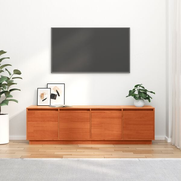 vidaXL Mueble de TV Marr&oacute;n 156 x 37 x 45 cm Madera de ingenier&iacute;a