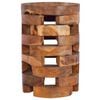 vidaXL Mesita de noche de madera maciza de teca 30x30x45 cm