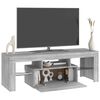 vidaXL Mueble de TV con luces LED gris Sonoma 120x35x40 cm