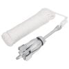 vidaXL Ancla plegable con cuerda hierro maleable plateado 2,5 kg