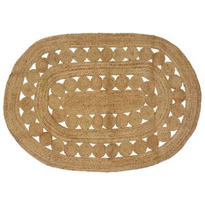 vidaXL Alfombra de &aacute;rea Natural 122 x 183 cm yute