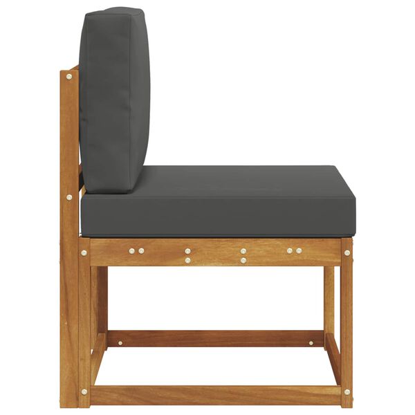 vidaXL Sof&aacute; intermedio de exterior Madera de Acacia S&oacute;lida Natural