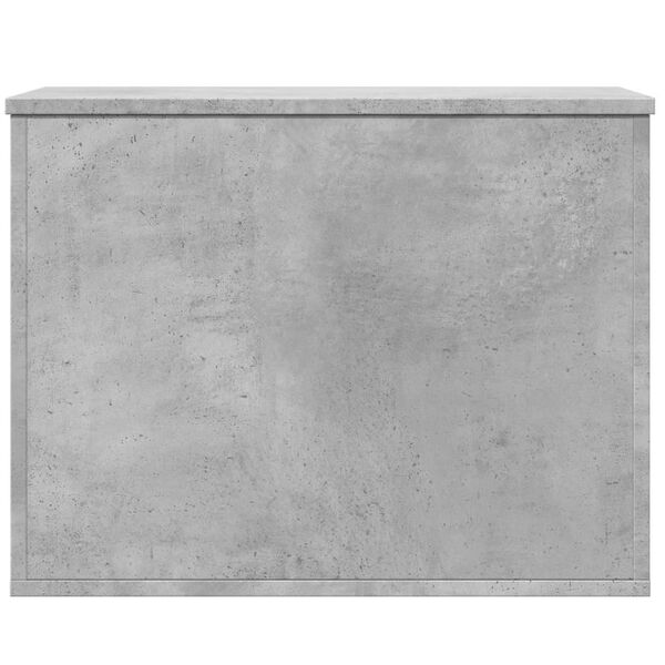 vidaXL Caja de almacenaje madera ingenier&iacute;a gris hormig&oacute;n 60x42x46 cm