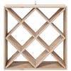 vidaXL Estante de Vino 2 pcs Natural 62 x 25 x 62 cm