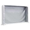 vidaXL Le&ntilde;ero con protector de lluvia 250x25x150 cm acero galvanizado