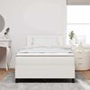 vidaXL Cama tipo Box Spring Manual Crema y Blanco 203 x 120 x 88 cm