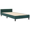 vidaXL Cama tipo Box Spring Verde oscuro 90 x 190 cm Terciopelo