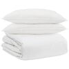 vidaXL Juego de Edred&oacute;n con almohada 3 uds. Pluma de pato