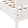 vidaXL Estructura de cama sin colchón madera de pino blanca 150x200 cm