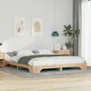 vidaXL Estructura de cama Marr&oacute;n 200 x 210 cm Madera de pino macizo