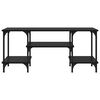 vidaXL Gabinete de TV Roble Negro 102 x 35 x 45,5 cm