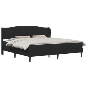 vidaXL Estructura de cama con cabecera Negro 200 x 200 cm Terciopelo