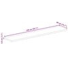 vidaXL Tablero de mesa rectangular madera maciza mango 140x40x3,8 cm