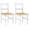 vidaXL Sillas de comedor Panama 2 uds madera pino blanco 40x46x90 cm