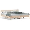 vidaXL Estructura de cama sin colch&oacute;n madera maciza de pino 180x200 cm