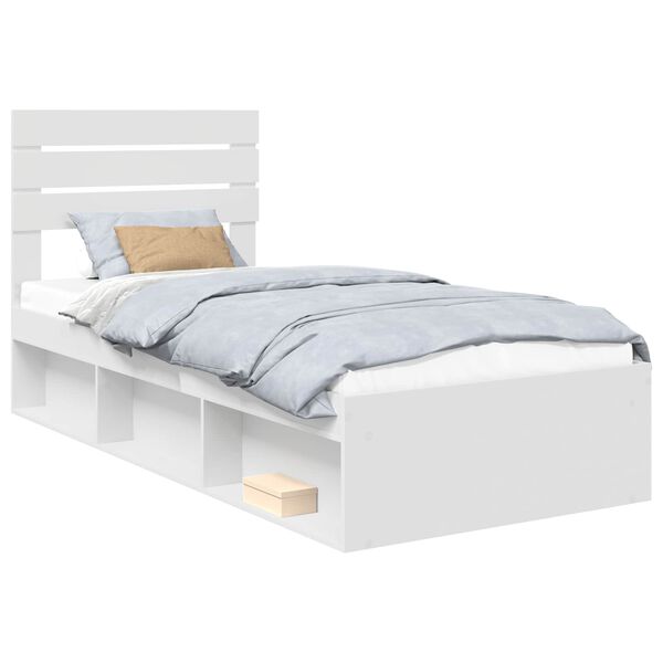 vidaXL Estructura de cama 90 x 200 cm Madera de pino macizo
