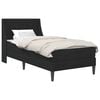 vidaXL Estructura de cama con colch&oacute;n Negro 100 x 200 cm Terciopelo