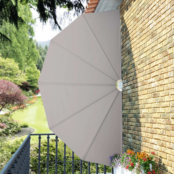 vidaXL Toldo lateral plegable terraza color crema 200 cm