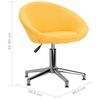 vidaXL Sillas de comedor giratorias 4 unidades tela amarillo