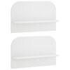 vidaXL Estante de pared 2 uds. Blanco 60 x 13.5 x 37.5 cm