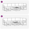 vidaXL Conjunto de sof&aacute;s de exterior con coj&iacute;n 8 pcs Natural y Crema